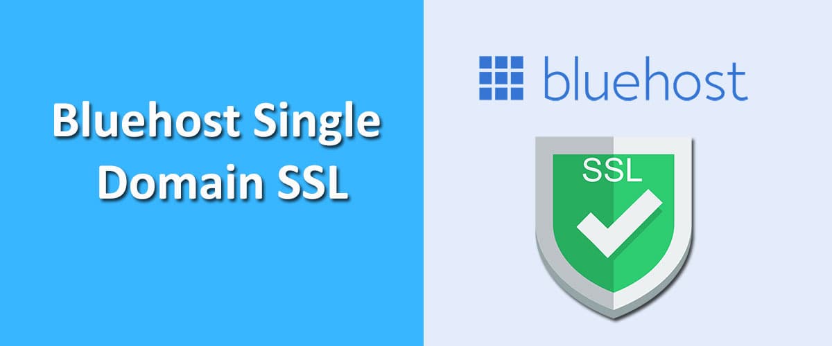 Bluehost single domain SSL