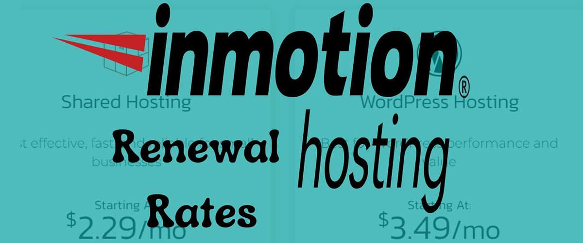 InMotion hosting renewal prices