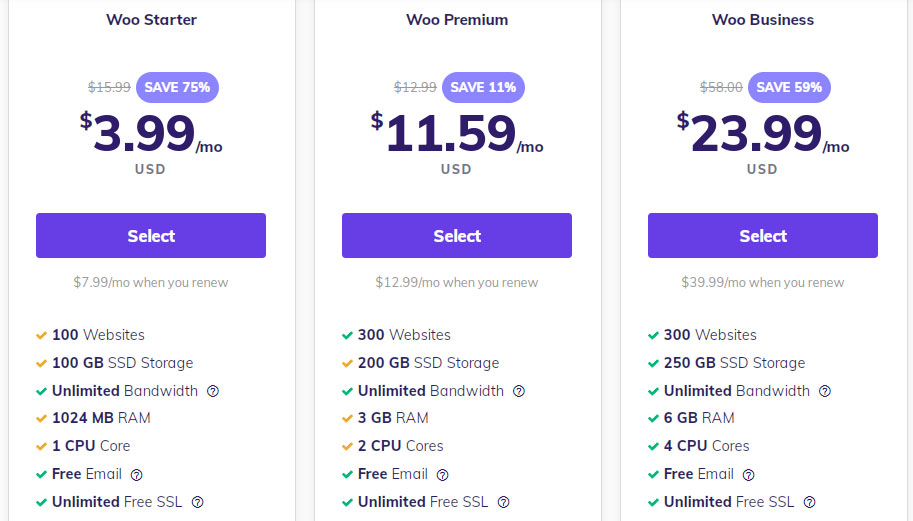 hostinger woocommerce plan details