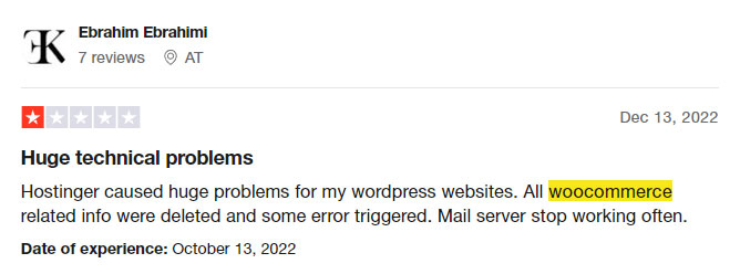 hostinger compatibility issues review