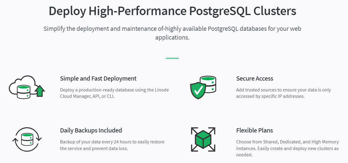 linode managed postgres cloud