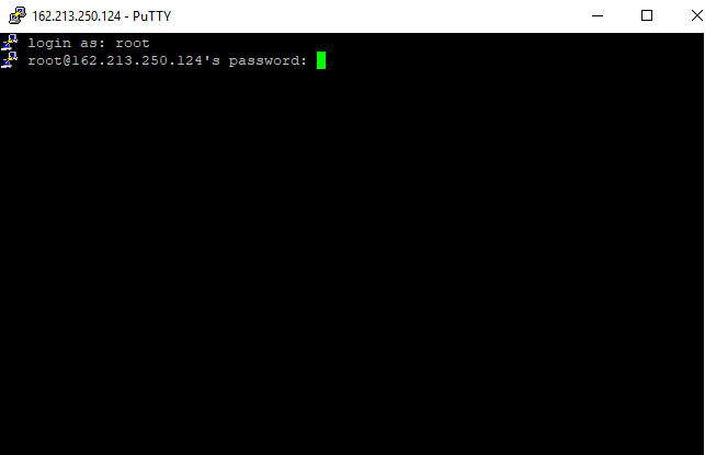putty prompting for server credentials