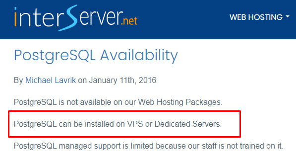 interserver postgres