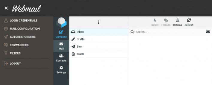 siteground webmail interface