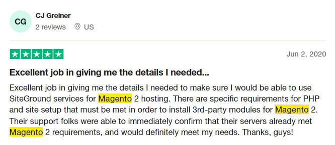 siteground magento review