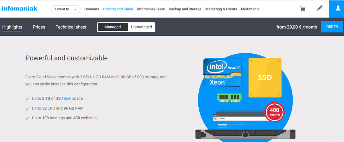 Infomaniak VPS Hosting