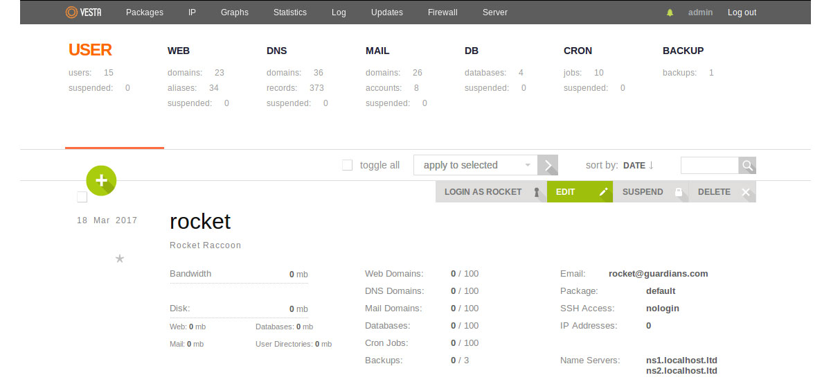 free vestacp vps control panel