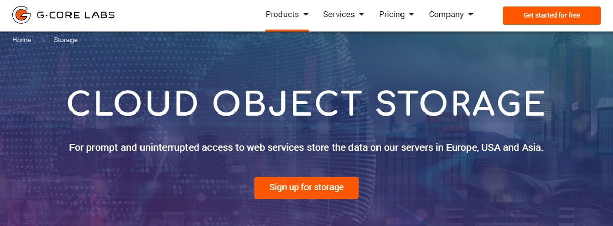gcorelabs stockage cloud par blocs
