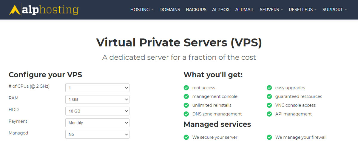 Alphosting VPS Hosting