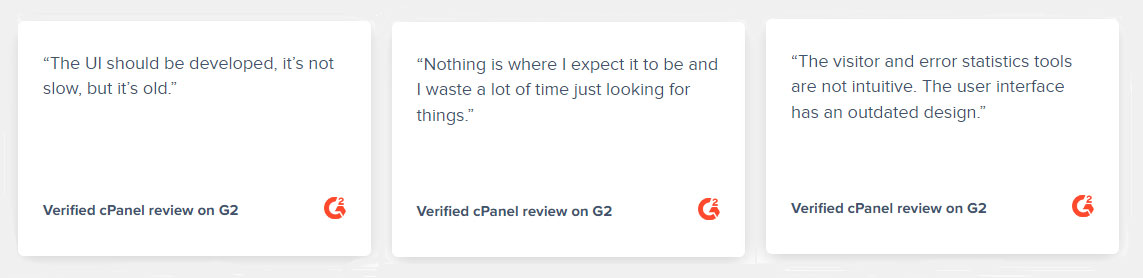 cpanel reviews on g2 forums