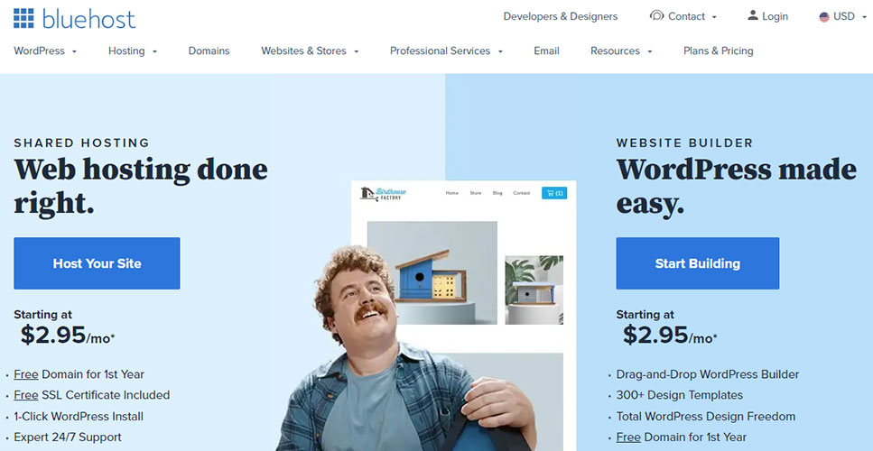 bluehost costs