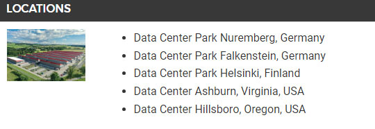 data center locations of hetzner