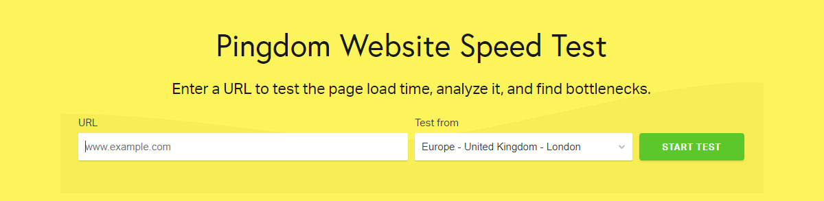 Wix Pingdom Speed Test