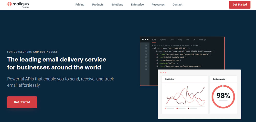 wp engine recommends mailgun