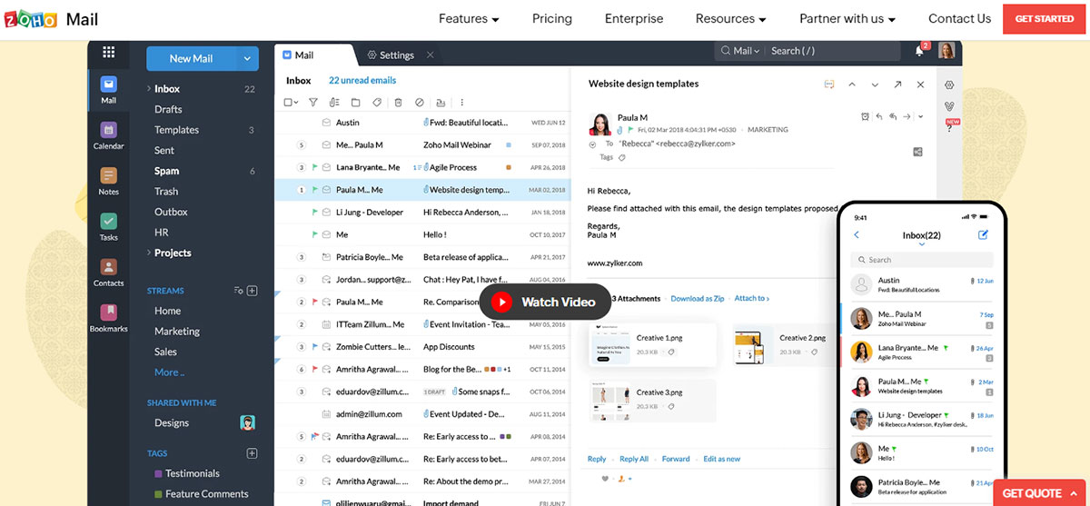 zoho mail