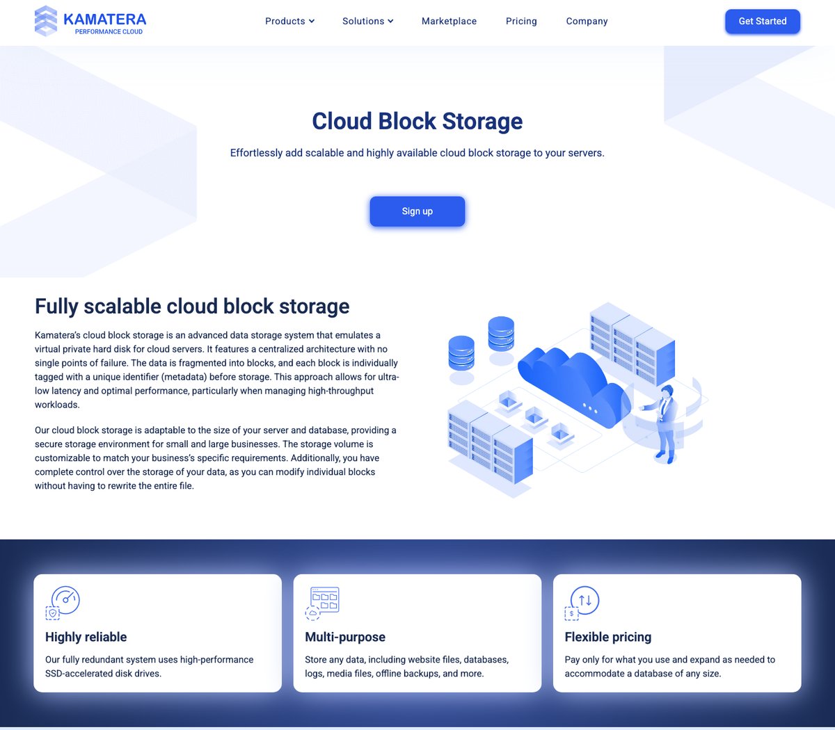 kamatera cloud block storage
