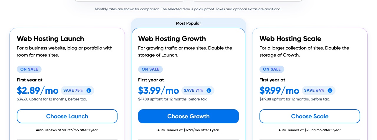 dreamhost web hosting plans