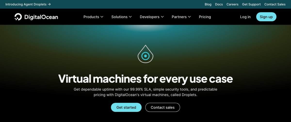 digitalocean droplets virtual machines