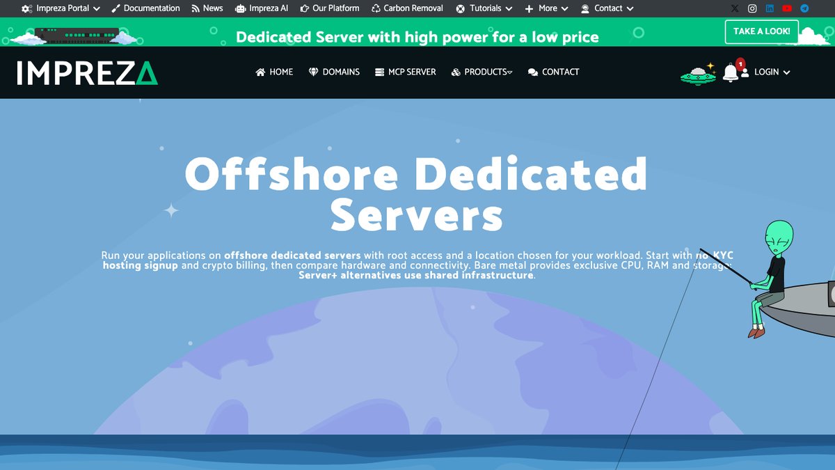 impreza offshore dedicated servers