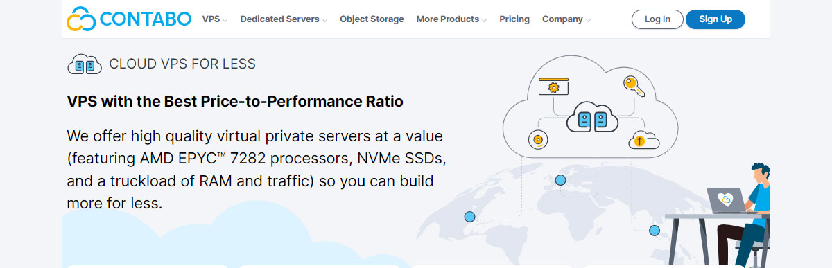 contabo high spec alma linux vps