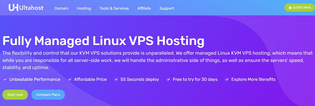 ultrahost best managed almalinux vps