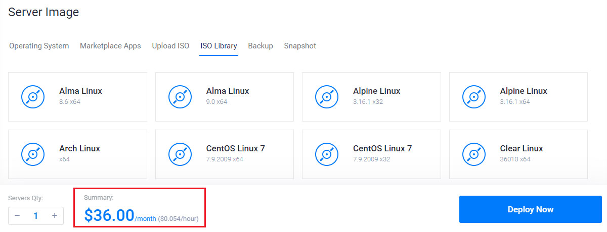 windows vps price with iso
