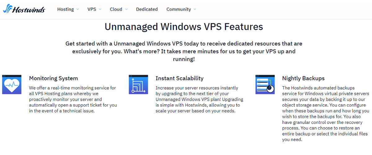 hostwinds windows vps hosting