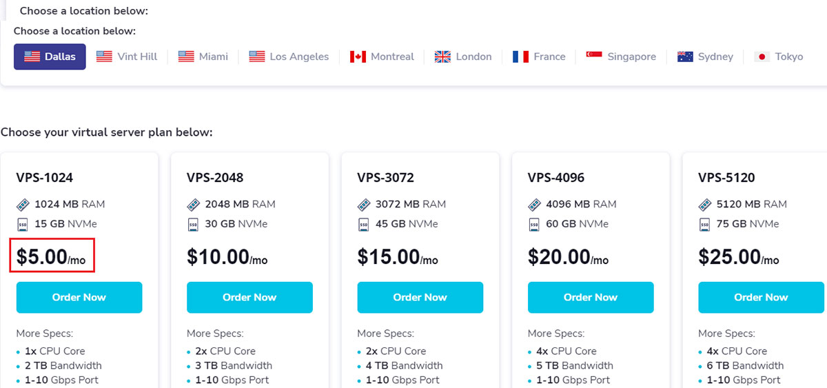 extravm windows vps starting price