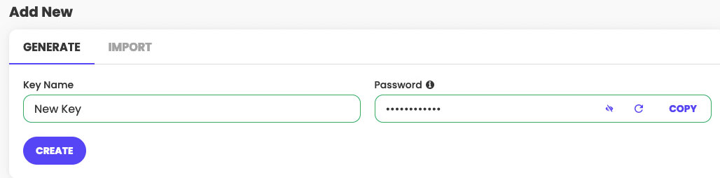 creating ssh key on siteground