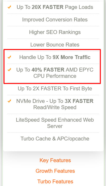 a2hosting turbo plan features