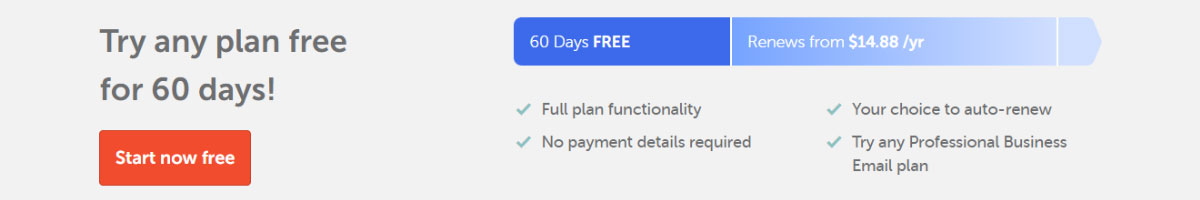 Namecheap Professional Email Free Trial