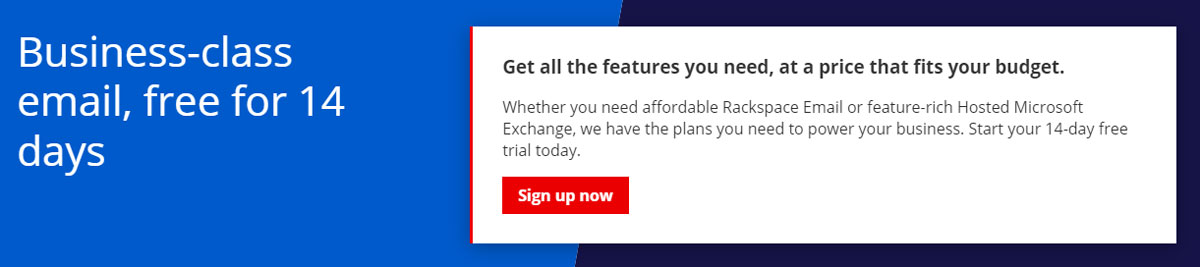 Rackspace Free Trial