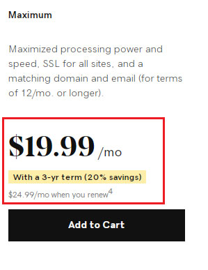 Godaddy Maximum Plan