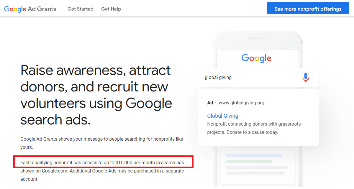 google ad grants for nonprofits