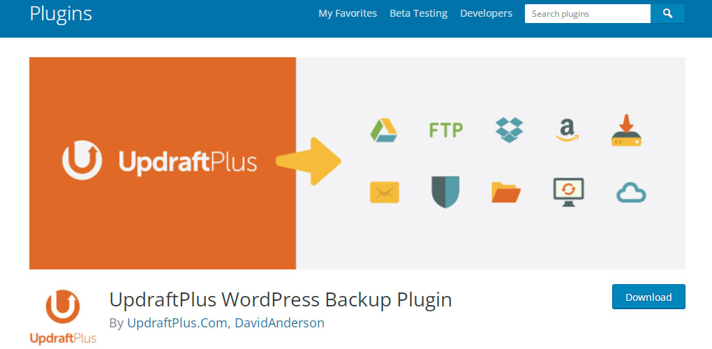 updraftplus for hostgator
