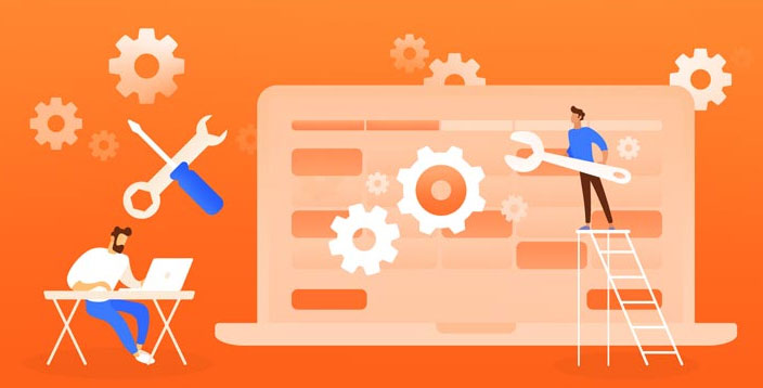 fixing damaged website
