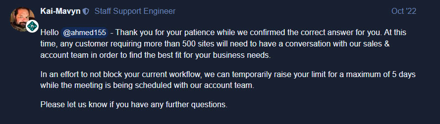 500 plus sites on netlify