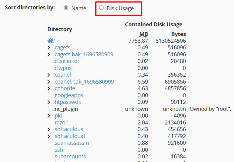 sorting directories by name