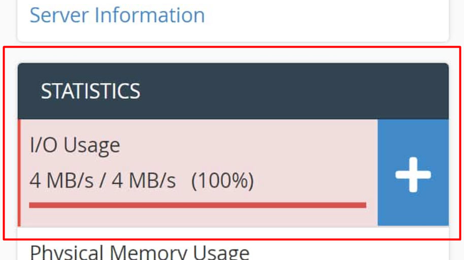 high io usage