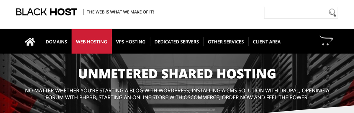 shared hosting blackhost