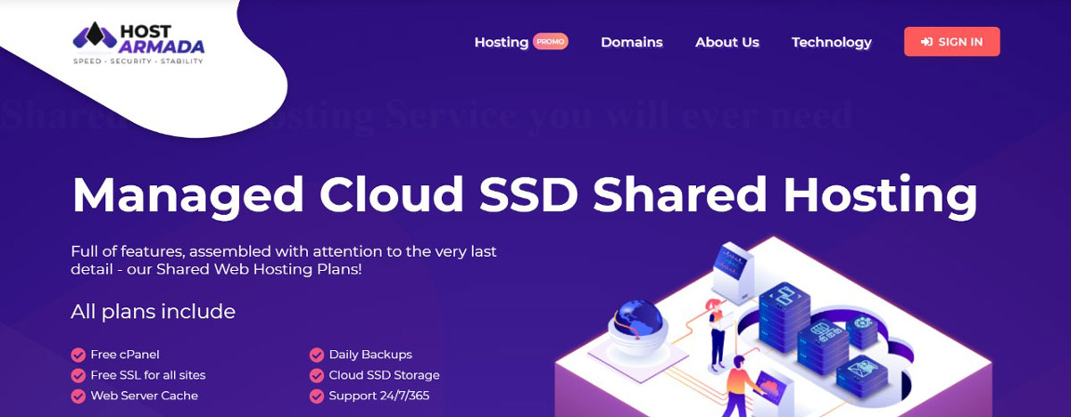 hostarmada managed cloud ssd hosting