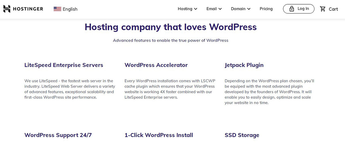 hostinger litespeed wordpress