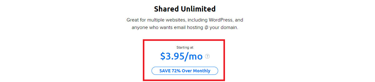 Dreamhost Shared unlimited Plan