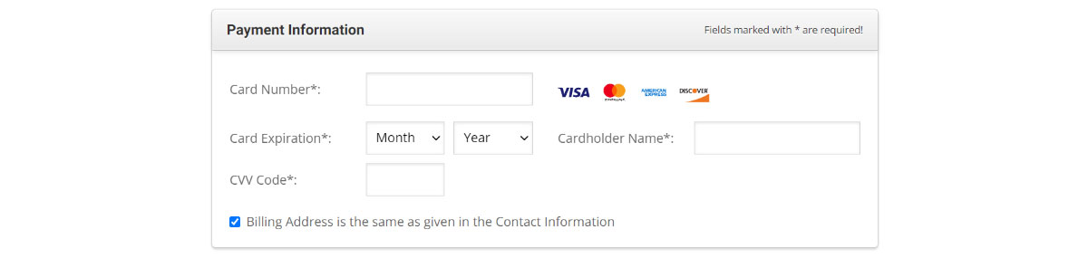 Siteground Payment Information