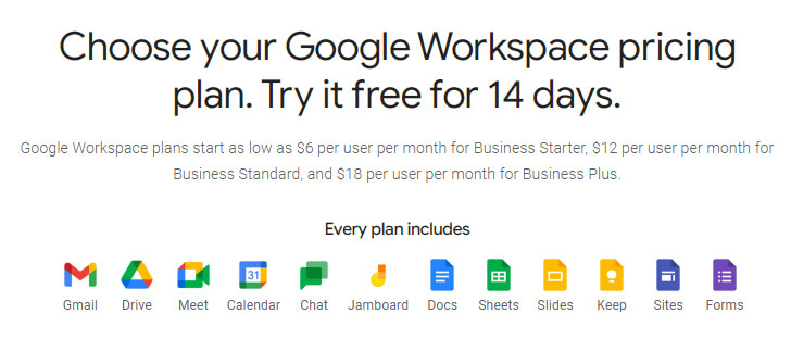 Google Workspace Free Trial