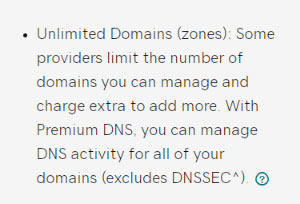 Godaddy Premium Dns - Unlimited domain management
