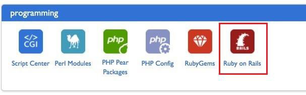 bluehost user interface ruby on rails
