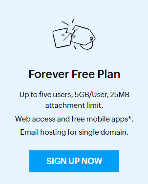 zoho mail forever free plan