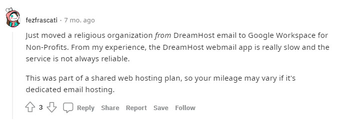 dreamhost webmail user review