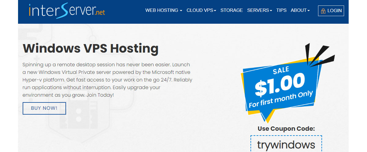 interserver windows vps hosting